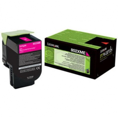 Lexmark 80C2XME purpuriu (magenta) toner original