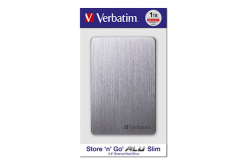 Verbatim externí pevný disk, Store,n,Go ALU Slim, 2.5", USB 3.0, 1TB, 53662, vesmírné šedý