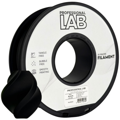 Professional Lab FG-P46-E1, 3D filament, PLA+, 1,75mm, 1000g, Negru (Black)