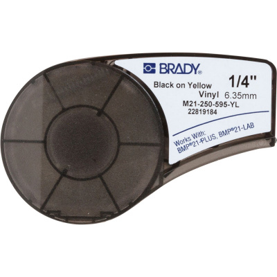 Brady M21-250-595-YL / 139745, bandă de vinil, 6.35 mm x 6.40 m