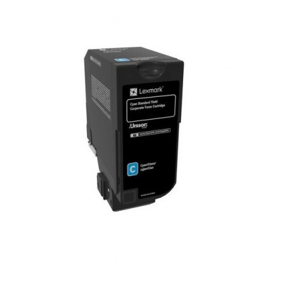 Lexmark 74C2SCE azuriu (cyan) toner original