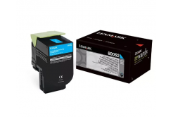 Lexmark 80C0S20 azuriu (cyan) toner original