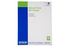 Epson S042096 Velvet Fine Art Paper, bársonyos, alb, A2, 260 g/m2, 25 buc