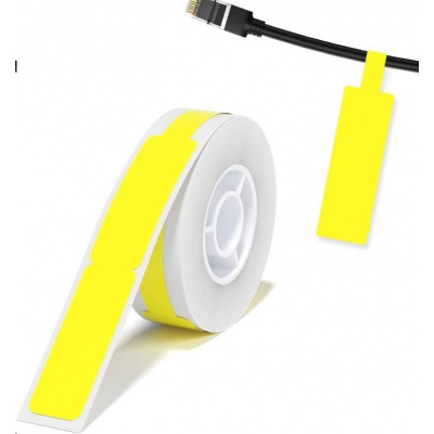 Niimbot A2K18638301, 12,5x109mm, 60ks, etichete autoadezive galbene pentru cabluri