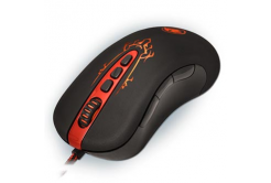 Redragon Myš Origin, 4000DPI, optická, 10tl., drátová USB, černo-červená, herní