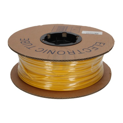 Tub de markere ovală din PVC, diametru 2,0-2,8mm, secțiune transversală 0,75-1,0mm, galben, 100m