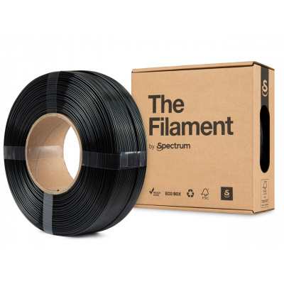 "The Filament" by Spectrum TF-24253, ReFill, PETG Lite, 1,75mm, 1000g, Negru (Black)