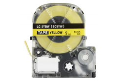 Epson LK-SC9YW, 9mm x 9m, text negru / fundal galben, banda compatibila
