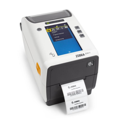 Zebra ZD611 Healthcare ZD6AH22-T0EE00EZ TT, 8 dots/mm (203 dpi), imprimantă de etichete, USB, BT (BLE), Ethernet, EPLII, ZPLII, kit (USB), white (succesor GC420t)