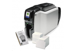 Zebra ZC300 ZC32-000CQ00EM00, 12 dots/mm (300 dpi), USB, Ethernet, display, CardStudio, imprimantă de carduri