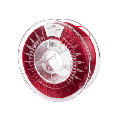 Spectrum 80050 3D filament, Premium PET-G, 1,75mm, 1000g, Roșu transparent (Transparent red)