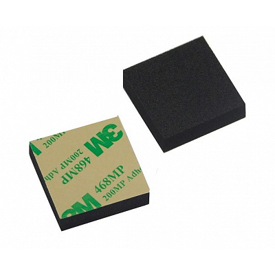 Microcauciuc T130, autoadeziv, grosime 8 mm, 30 x 30 mm (adeziv 3M 468MP pe o singură parte)