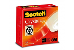 3M 600 Scotch Crystal Tape Bandă transparentă, 19 mm x 33 m