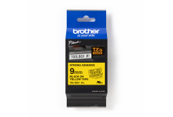 Brother TZ-S621 / TZe-S621 Pro Tape, 9mm x 8m, text negru/fundal galben, banda original
