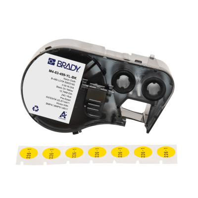 Brady M4-83-499-YL-BK / 170801, 12.70 mm, Nylon, text negru / fundal galben