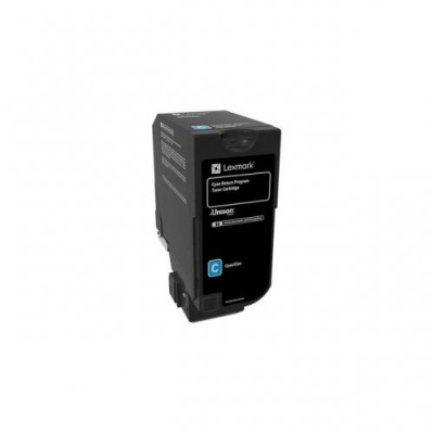 Lexmark 74C20CE azuriu (cyan) toner original