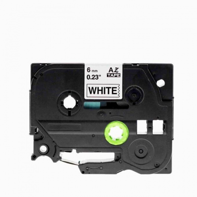Brother TZ-N211 / TZe-N211, 6mm x 8m, text negru / fundal alb, banda compatibila nelaminată