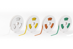 Partex PLTC100000B4VP banda autoadeziva din poliester 100mmx60m, galben