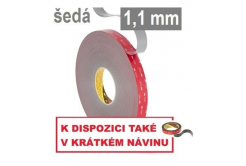 3M VHB™ GPH-110GF Oboustranně silně lepicí páska, tl. 1,1 mm 25 mm x 33 m