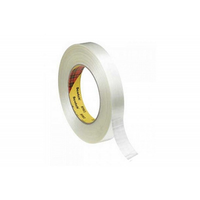 3M 8981 Bandă de ambalare întărită longitudinal, 25 mm x 50 m