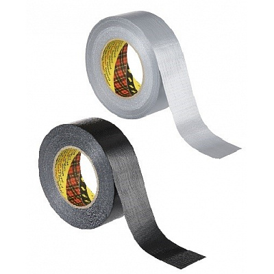 3M 2904 Duct Tape Silná univerzální textilní páska, 2 barvy 48 mm x 50 m stříbrná/silver