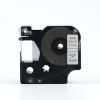 Banda compatibila Dymo 45011, S0720510, 12mm x 7m text albastru / fundal transparent