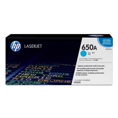 HP 650A CE271A azuriu (cyan) toner original
