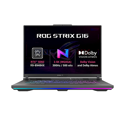 ASUS ROG Strix G16/G614PM-TS150WZ/R9-8940HX/16"/2560x1600/32GB/1TB/RTX 5060/W11H/Gri/2R