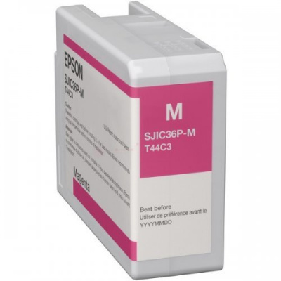 Epson SJIC36P-M C13T44C340 pentru ColorWorks, purpuriu (magenta) cartus original