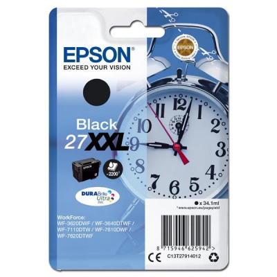 Epson 27XXL C13T27914012 negru (black) cartus original