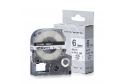Epson LC-SS6KW, 6mm x 8m, text negru / fundal alb, banda compatibila