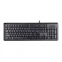 A4Tech KR-92, tastatură CZ, clasică, rezistentă la vărsare, tip cu fir (USB), neagră