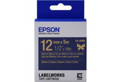 Epson LabelWorks LK-4HKK C53S654002 12mm x 5m, text auriu / fundal albastru, panglică textilă, banda original