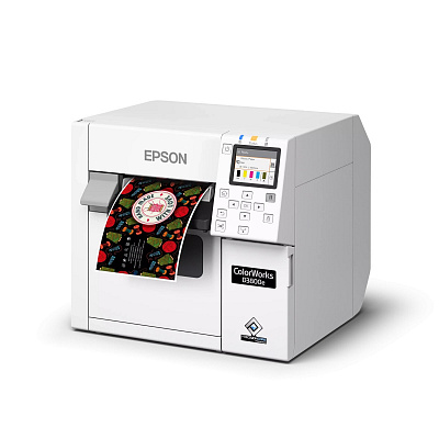 Epson ColorWorks D3800e C31CK03202, imprimantă color pentru etichete USB, Ethernet, white