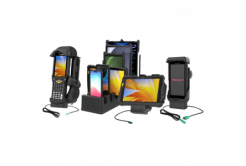 RAM Mounts GDS Uni-Conn Charging Dock - Key-Locking (Left) - 2-Hole AMPS Pattern - USB-C & Dual USB-A Connector - Screw Set