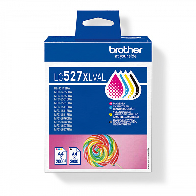 Brother LC-527XLVAL color (CMYK) cartus original