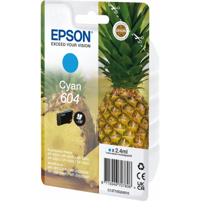 Epson 604 T10G240 C13T10G24010 azuriu (cyan) cartus original
