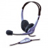 Genius HS-04S, căști cu microfon, control al volumului, negru-argintiu, 2x jack de 3.5 mm