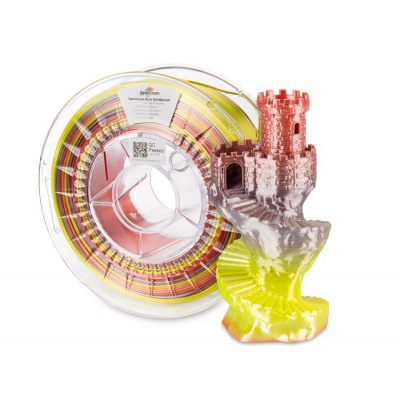 Spectrum 81020 3D filament, PLA Silk Rainbow, 1,75mm, 1000g, Multicolor (Earth blend)