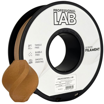 Professional Lab FG-P45-E1, 3D filament, PLA Wood, 1,75mm, 1000g, Maro (Black walnut)