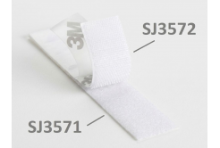 3M Hook & Loop™ SJ3571, bílý, smyčky 25 mm x 45,7 m