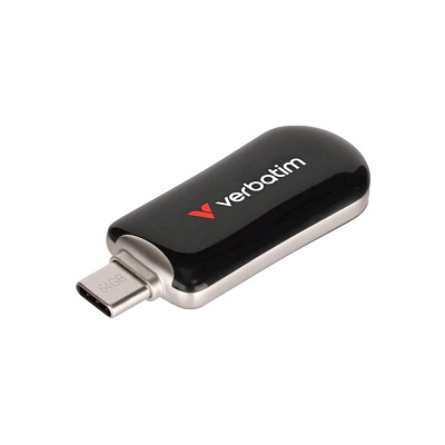 VERBATIM Flash Disk 64GB Plectra USB-C 3.0, negru