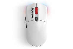 Mouse Fara fir, Marvo MONKA G995W, alb, optical, 26000DPI
