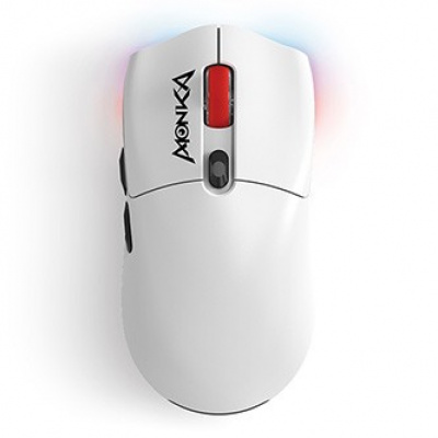 Mouse Fara fir, Marvo MONKA G995W, alb, optical, 26000DPI