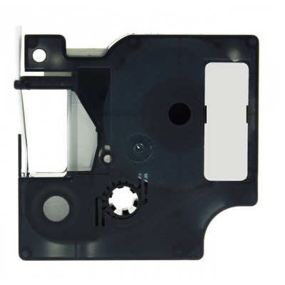 Banda compatibila Dymo 1805442, 6mm x 5, 5m text negru / fundal alb, polyester