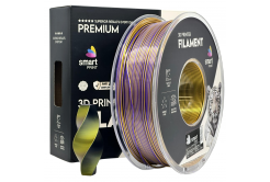 Smart Print FG-S108-E1, 3D filament, PLA Silk, 1,75mm, 1000g, Tri Color, Multicolor (Black, Gold, Purple)