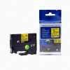Banda compatibila Brother TZ-621 / TZe-621, 9mm x 8m, text negru / fundal galben