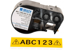 Brady M4C-500-584-YL / 170810, 12.70 mm x 6.10 m, Plastic, text negru / fundal galben