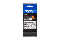 Brother TZ-S121 / TZe-S121 Pro Tape, 9mm x 8m, text negru/fundal transparent, banda original