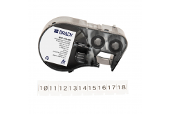 Brady M4C-375-498 / 170784, 9.53 mm x 6.10 m, Vinil, text negru / fundal alb